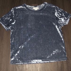 crushed velvet top